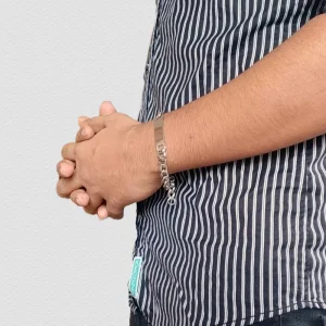 Stylish Men’s Stainless Steel Bracelet for Daily Wear